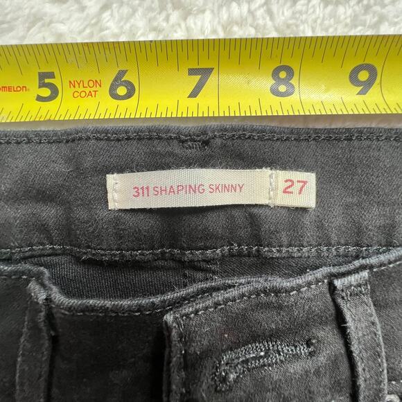 Levi's Women's Black 311 Shaping Skinny Denim Jeans Size 27x30 - Picture 4 of 10
